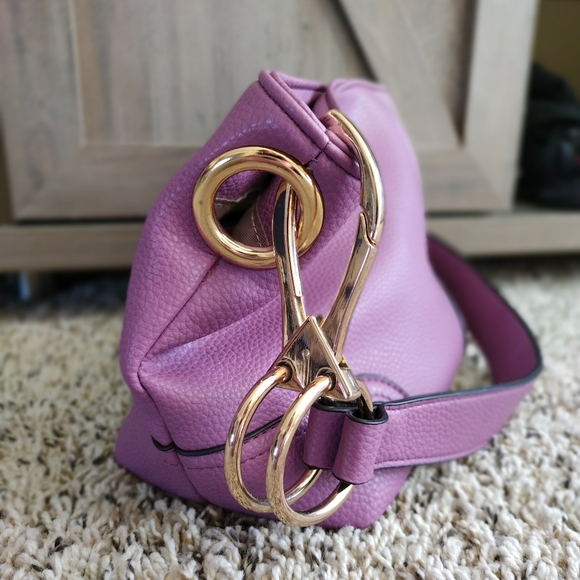 Dasein Women’s Vegan Leather Lavender Hobo Shoulder Purse Satchel NWOT - Picture 6 of 14